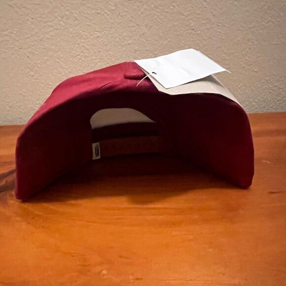 Vans Classic Logo Snapback Hat Maroon - Picture 2 of 4